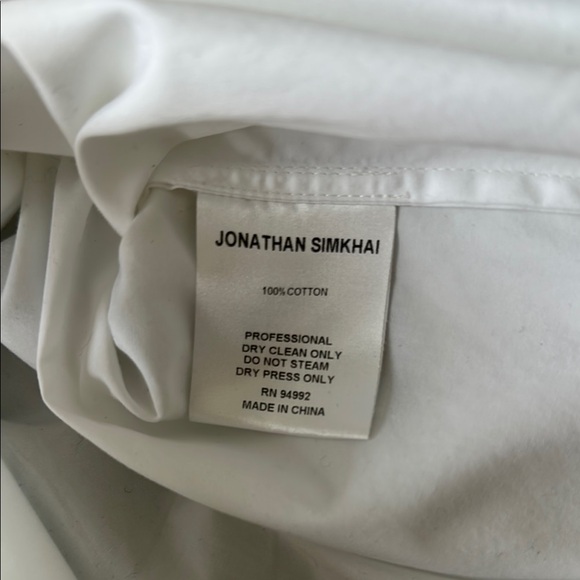 Jonathan Simkhai White Ruffled Top - Picture 4 of 4